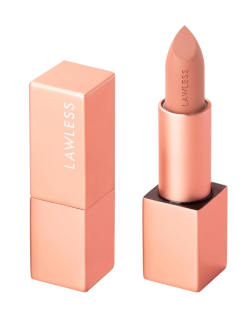 Lawless Forget The Filler Lip-Plumping Satin Cream Lipstick –Fawn –FULL SIZE-NIB
